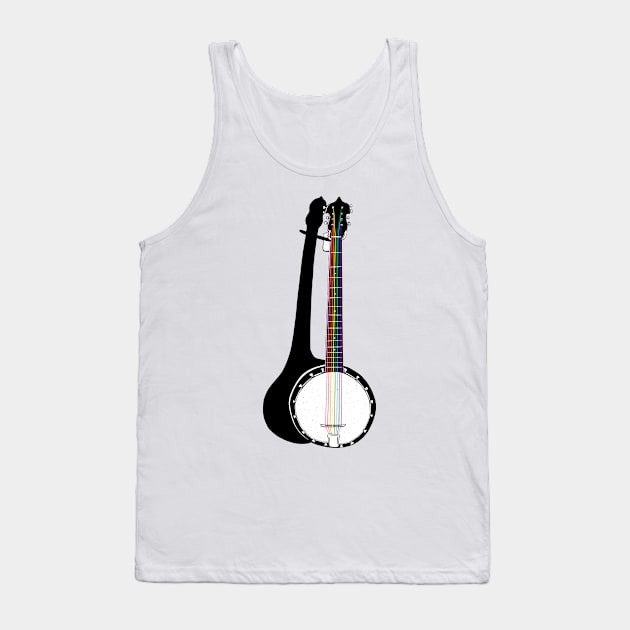 Pete’s Rainbow String Banjo Tank Top by studiogooz